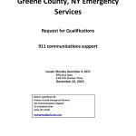 RFQ 911 Communications Support Greene County Emergency Services Page 1