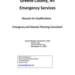 RFQ Emergency and Disaster Planning Consultant Greene County Emergency Services Page 1